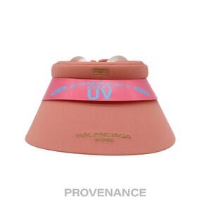 🔴 Balenciaga BB Logo Visor - Powder Pink